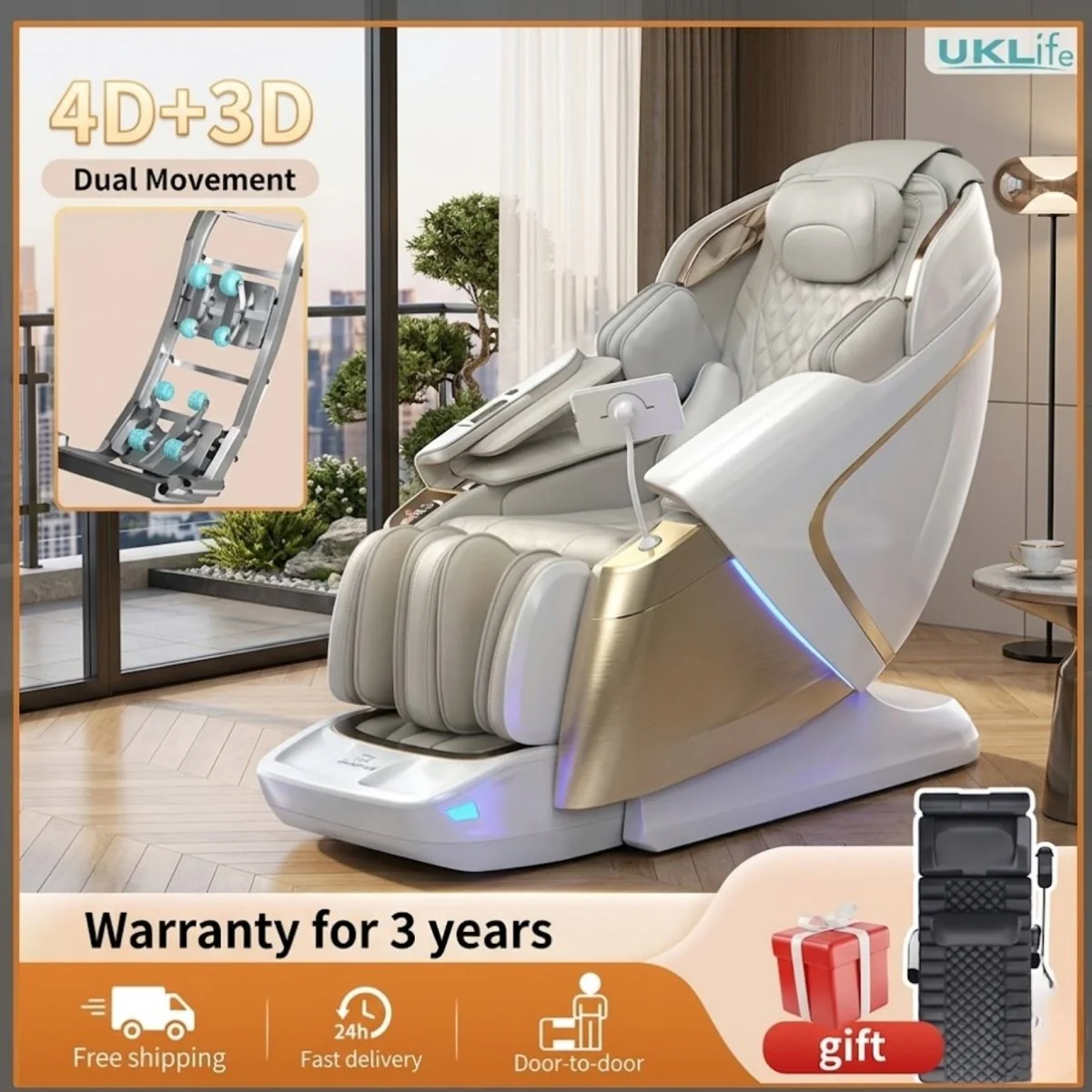 Nexus Elysian Sanctuary Chair | Dual-Core 4D Zero Gravity Wellness Recliner - Image 11