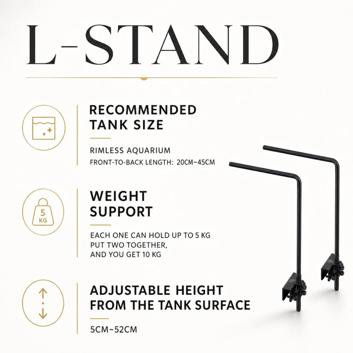 Horizon Suspension Arm | Architectural Rimless Light Stand - Image 2