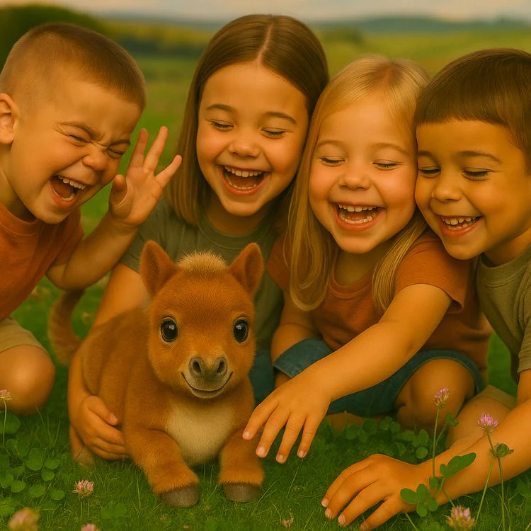 Interactive Robot Baby Brown Pony – Realistic Walking & Neighing Electronic Pet Toy - Image 5