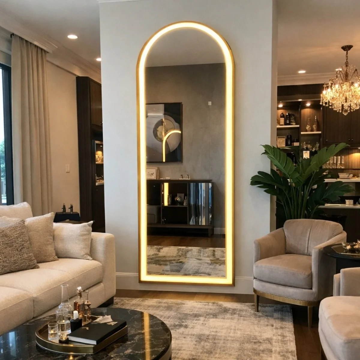 Bright Luna Arch | Smart LED Sanctuary Mirror