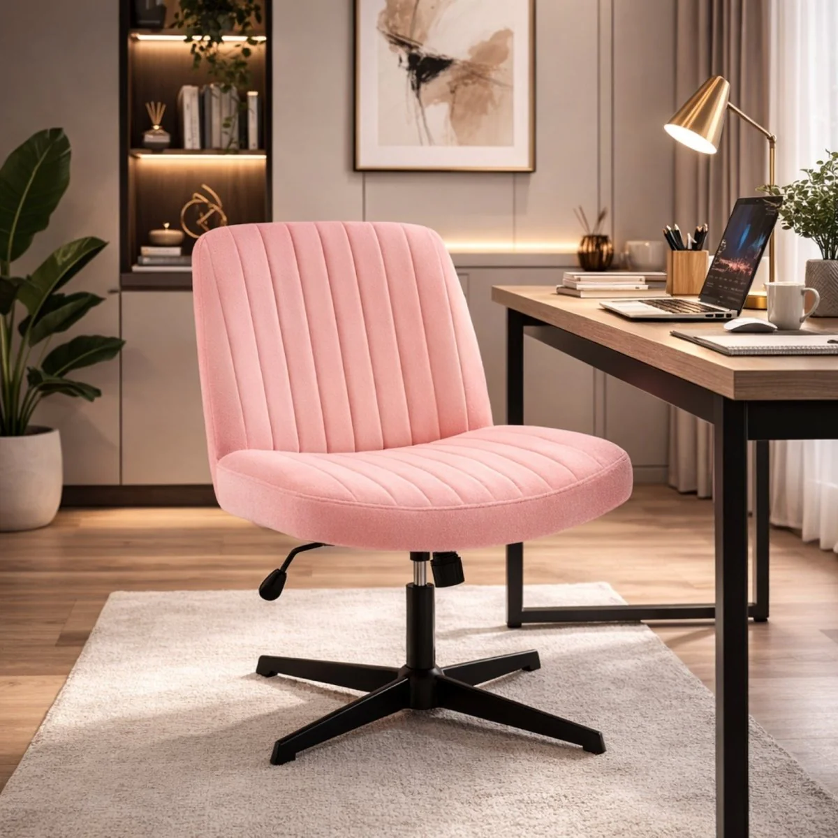 Kova Cross-Legged Chair | Wide-Seat Swivel Sanctuary - Image 8