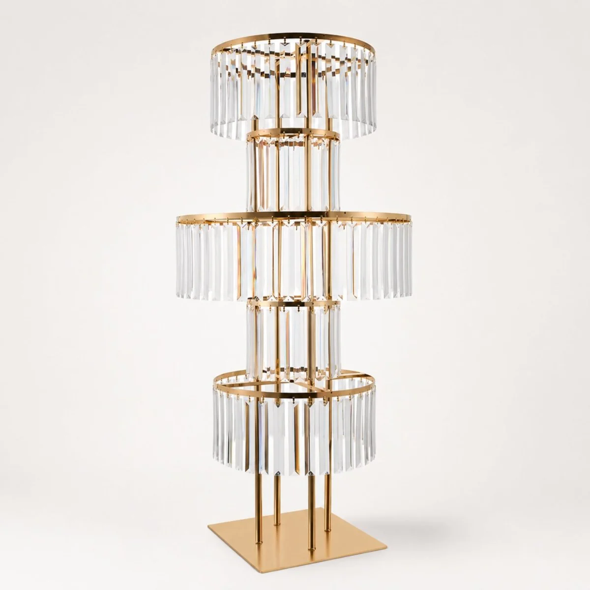 Versailles Grand Stand | Tall Tiered Crystal Floral Centerpiece - Image 8