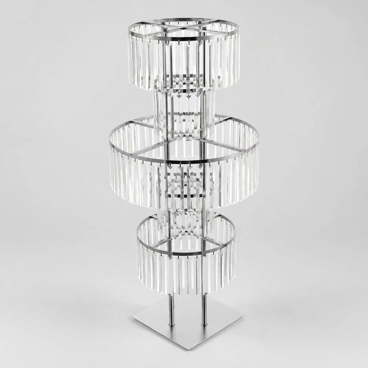 Versailles Grand Stand | Tall Tiered Crystal Floral Centerpiece - Image 9